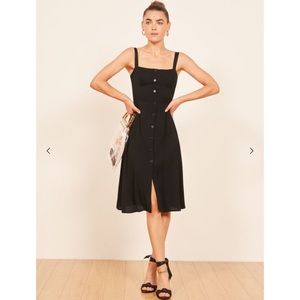 NWT Reformation Persimmon Dress in Black